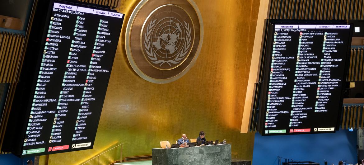 التصويت على قرار تجديد عضوية فلسطين الكاملة في الأمم المتحدة محطة في إحياء القضية الفلسطينية