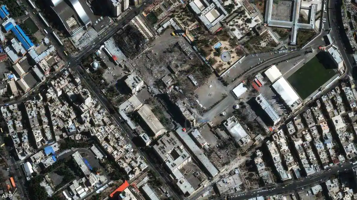 بالصور.. صور فضائية ترصد أضرارا جسيمة ببنية طهران وكرج