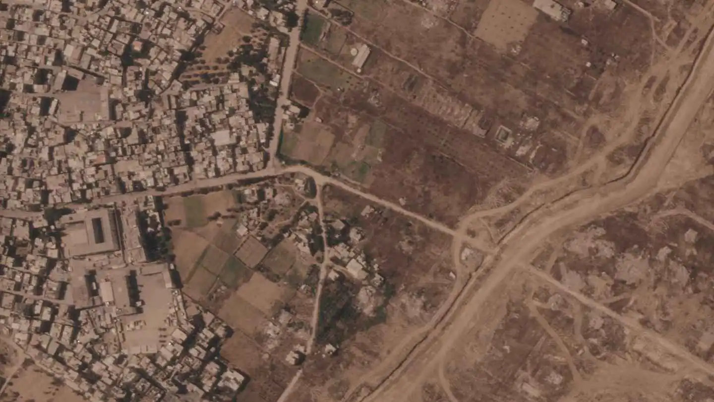 صور الأقمار الصناعية تكشف حدوداً جديدة داخل غزة