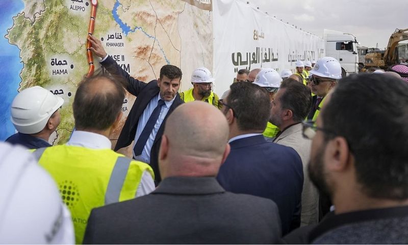 سوريا تستكمل الحلقة الأخيرة من خط الغاز العربي بطول 186 كم