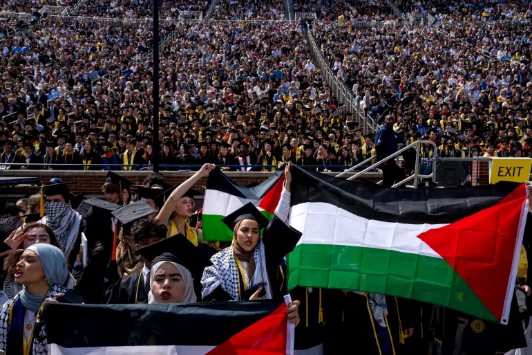 196 واقعة عقابية تطال داعمي فلسطين في جامعات أمريكا وكندا