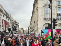 لندن وروما تشهدان تظاهرات حاشدة نصرةً لفلسطين ضد العدوان الإسرائيلي