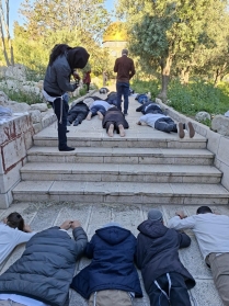 استباحة علنية وتنديس للمسجد الأقصى خلال اقتحامات مجموعات المستوطنين .