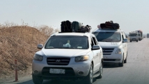 قوافل عودة النازحين من الحسكة تصل إلى عفرين