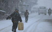 الجو شديد البرودة في المناطق السورية
