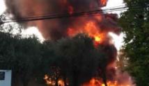 انفجار في خزانات الوقود في مزبود- الشوف