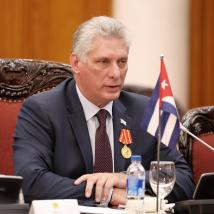 الرئيس الكوبي يؤكد على ثبات موقف كوبا الداعم لسورية