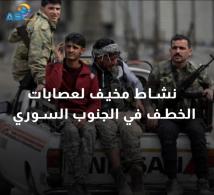 فيديو: نشاط مخيف لعصابات الخطف في الجنوب السوري(55ث)